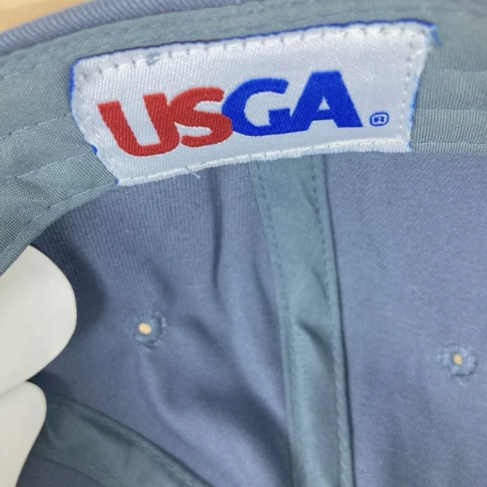 Pebble Beach 2010 U.S. Open Strapback Hat Blue Golf Cap Tree Logo USGA Member